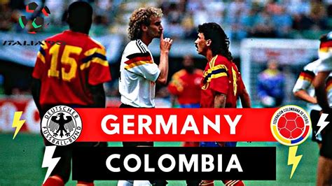 colombia vs alemania alineaciones 1990